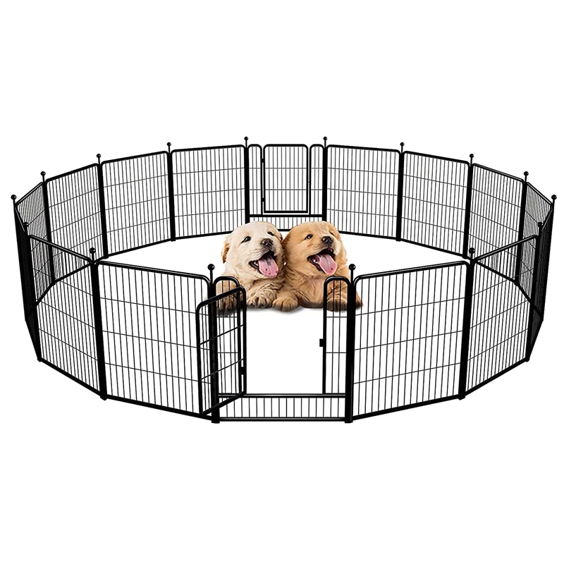 Foldable 8 Panels Indoor Outdoor Pet Metal Large Dog Playpen Fence