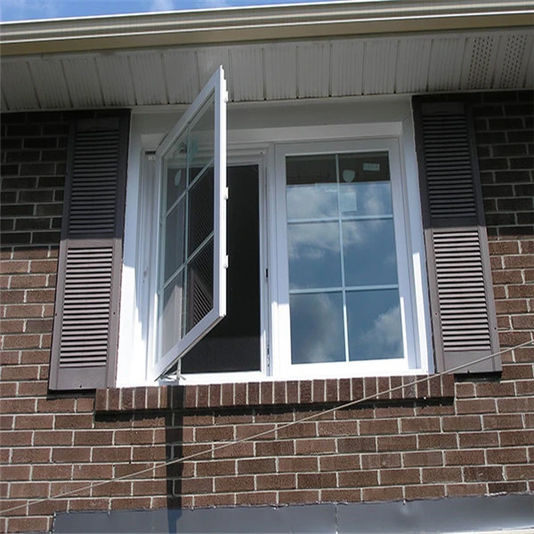 L'ouragan Impact upvc blanc Windows vitre fixe de PVC