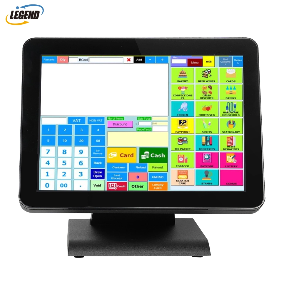 15" Windows POS All in One Computer for Retail Supermarket Grocery