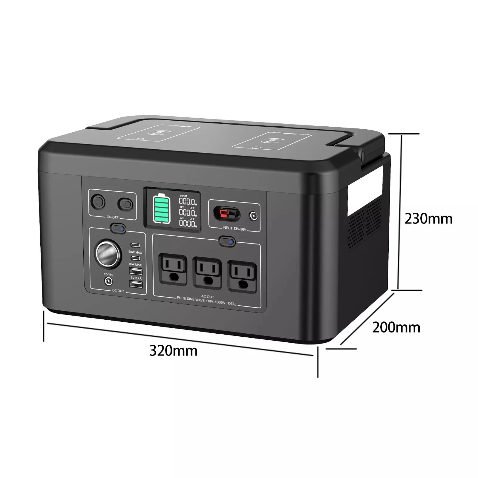 Portable Power Station Generator Solar Generator Portable Power Station 1000W Power Storage