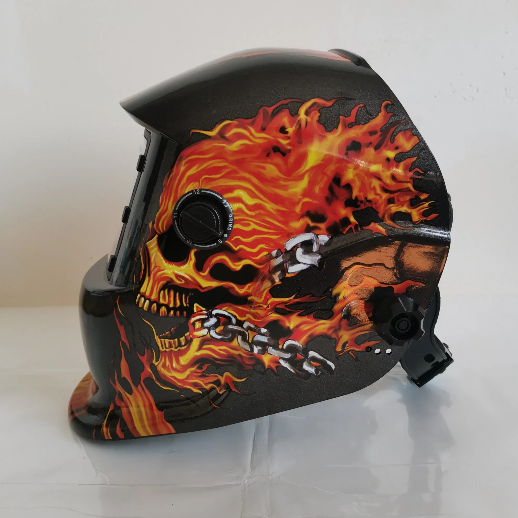 Heißer Verkauf Einstellbarer Solar Powered Auto-Shifting Industrie Custom Safety Helm Maske Für Das Automatische Verdunkeln Des Schweißens