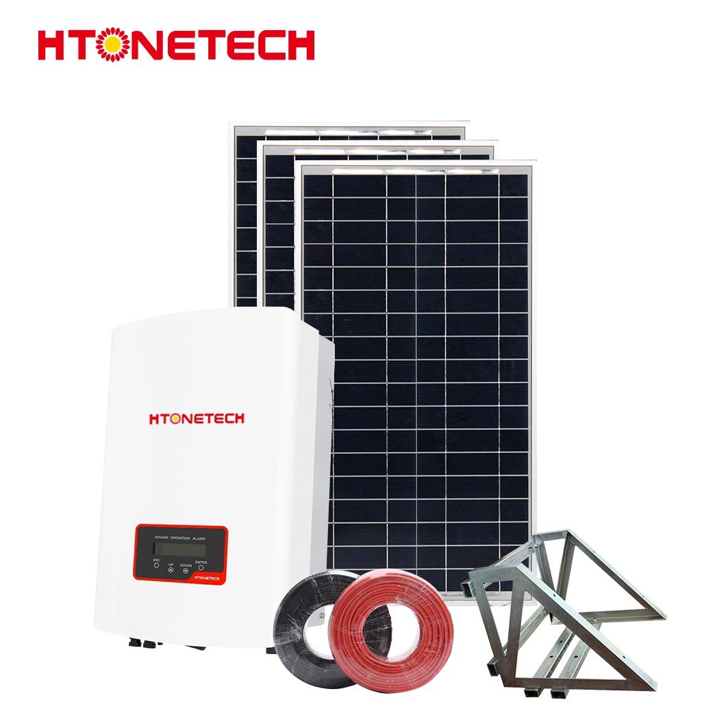 Htonetech Solar Max 6kw Hybrid Inverter Solar Panel Components China Suppliers 5kw 3kw 25kw on Grid Solar Power System