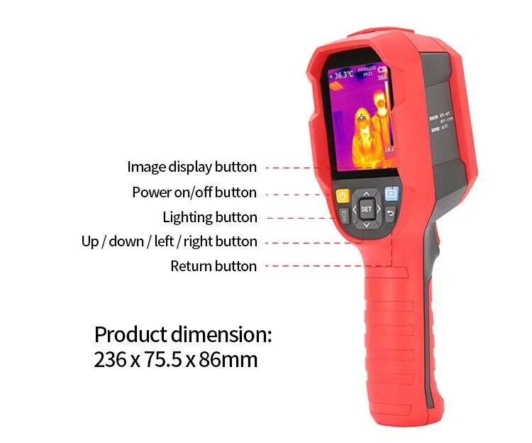 جهاز التصوير الحراري بالأشعة تحت الحمراء قياس سريع لدرجة الحرارة للحشد