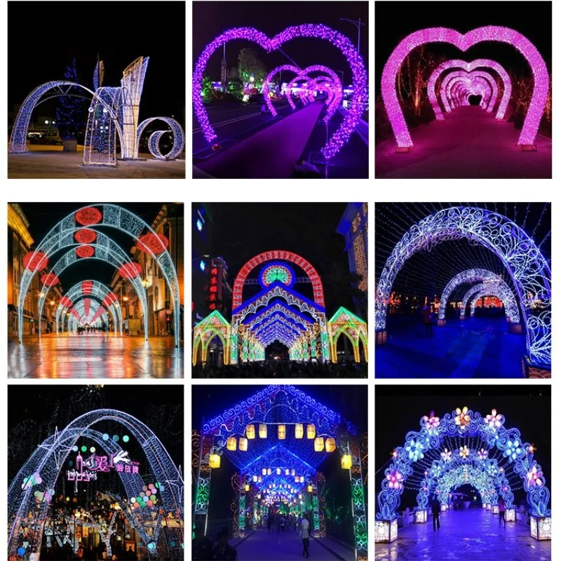 LED Fountain Motif Light Illuminated Street Display Lighting Fairy Dreamy Musical Light Christmas Holiday Decoration