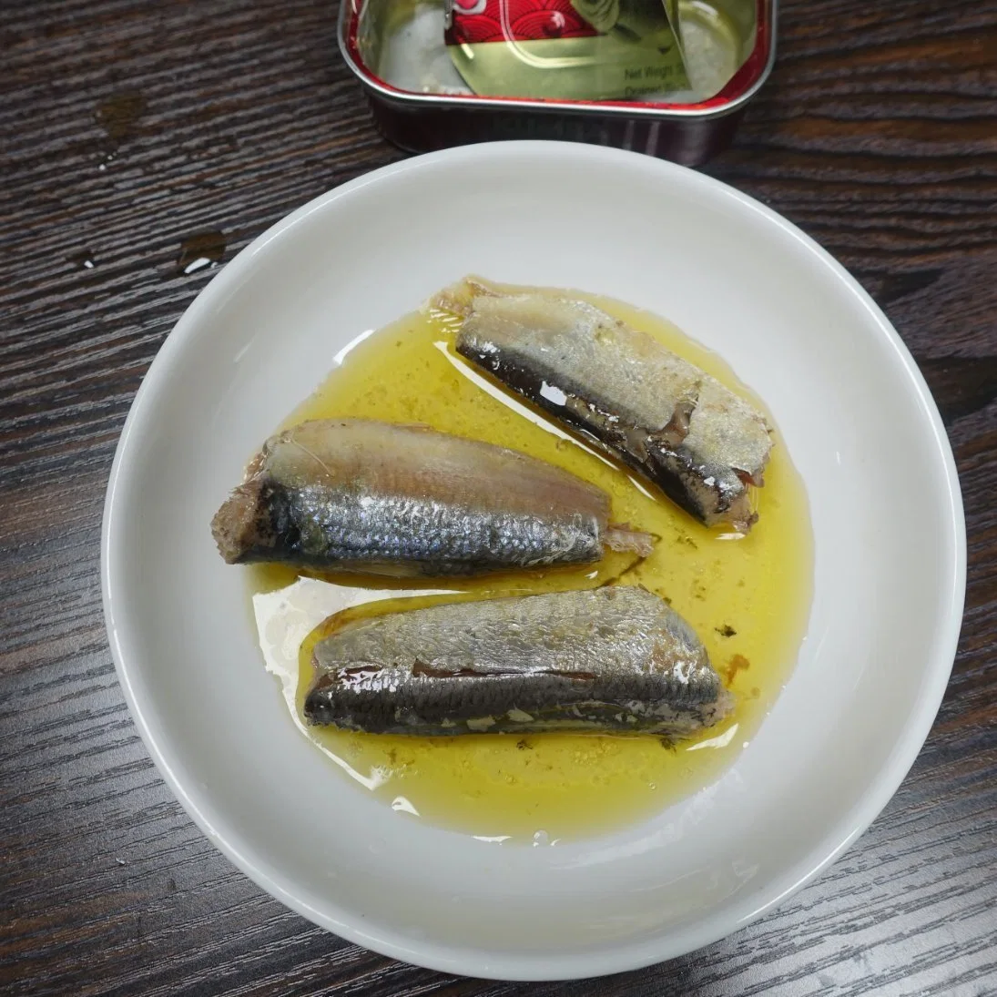 125 g/155g conservas de sardinas en aceite de pescado con etiqueta privada