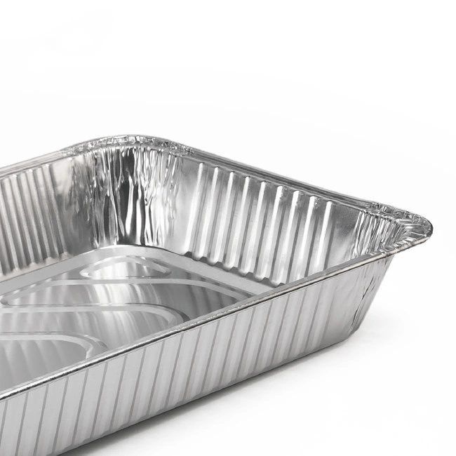 Oblong 1.5 Lb Foil Take-out Pans Disposable Aluminum Foil Containers/Tray/Casserole