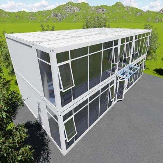 2 Story Living Container House Dormitory Light Steel Frame Villa Luxury