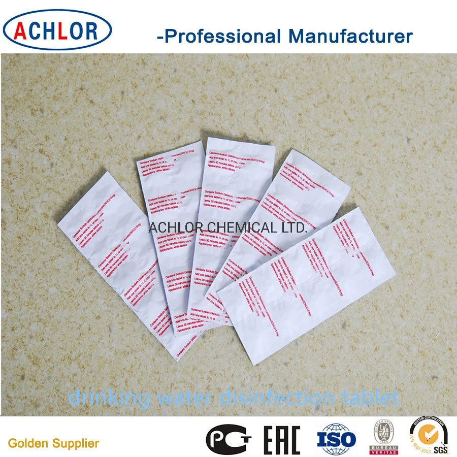 SDIC Chlorine Water Purfying Disinfection Tablets for Dringing Water