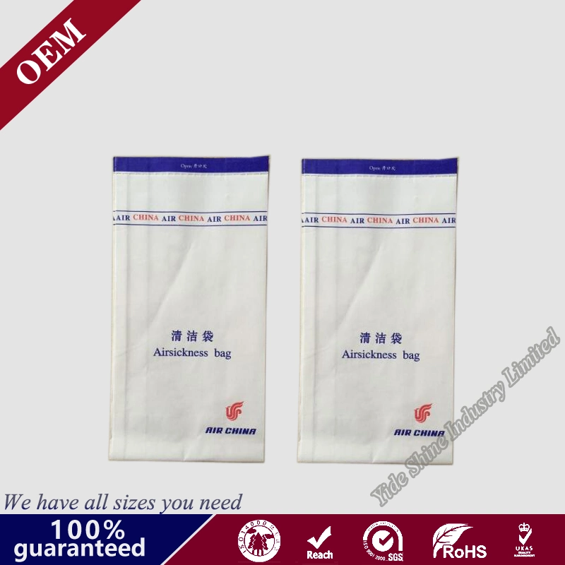 Custom Printed Disposable Kraft Paper Air Sickness Bags