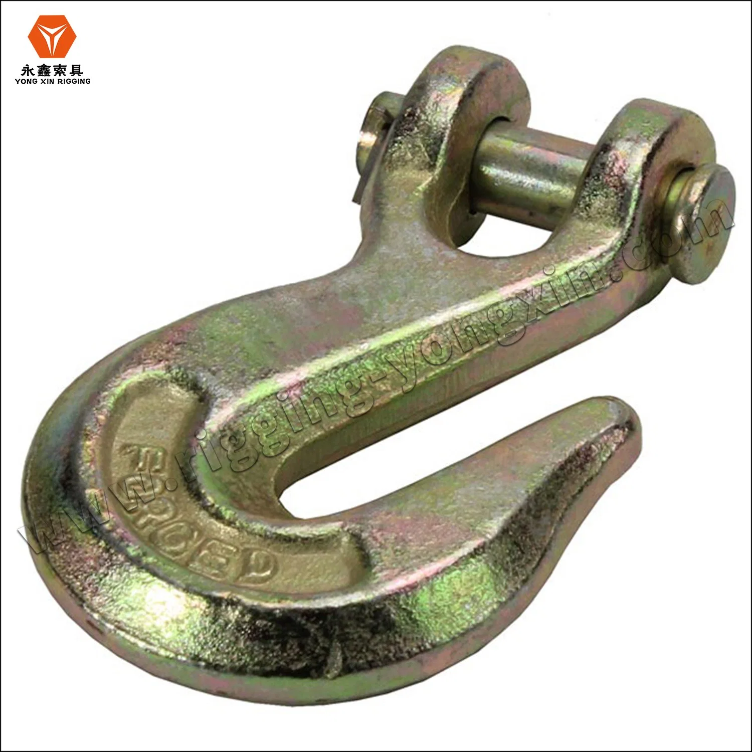 High Test Lifting Us Type A323 Alloy Steel Zinc Plated Galvanized Drop Forged Lift Eye Grab Hooks for Crane