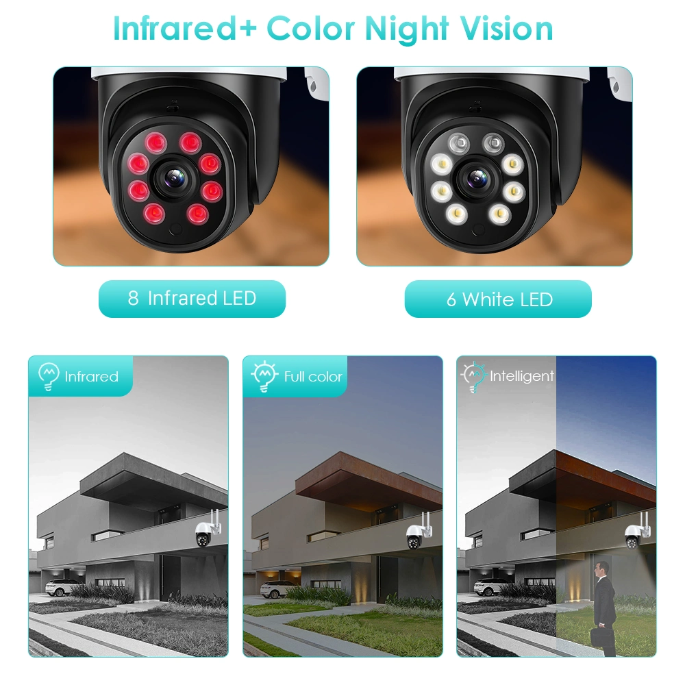 Full HD 3MP l'alignement automatique de vitesse sans fil caméra PTZ dôme couleur Outdoor 360 degrés de sécurité CCTV de Vision nocturne Surveillance caméra de surveillance vidéo mobile WiFi