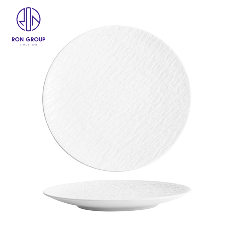 Hot Sales Suitable for Restaurant and Hotel The Ceramic Dinnerware Tableware Round Thick Flat Plate