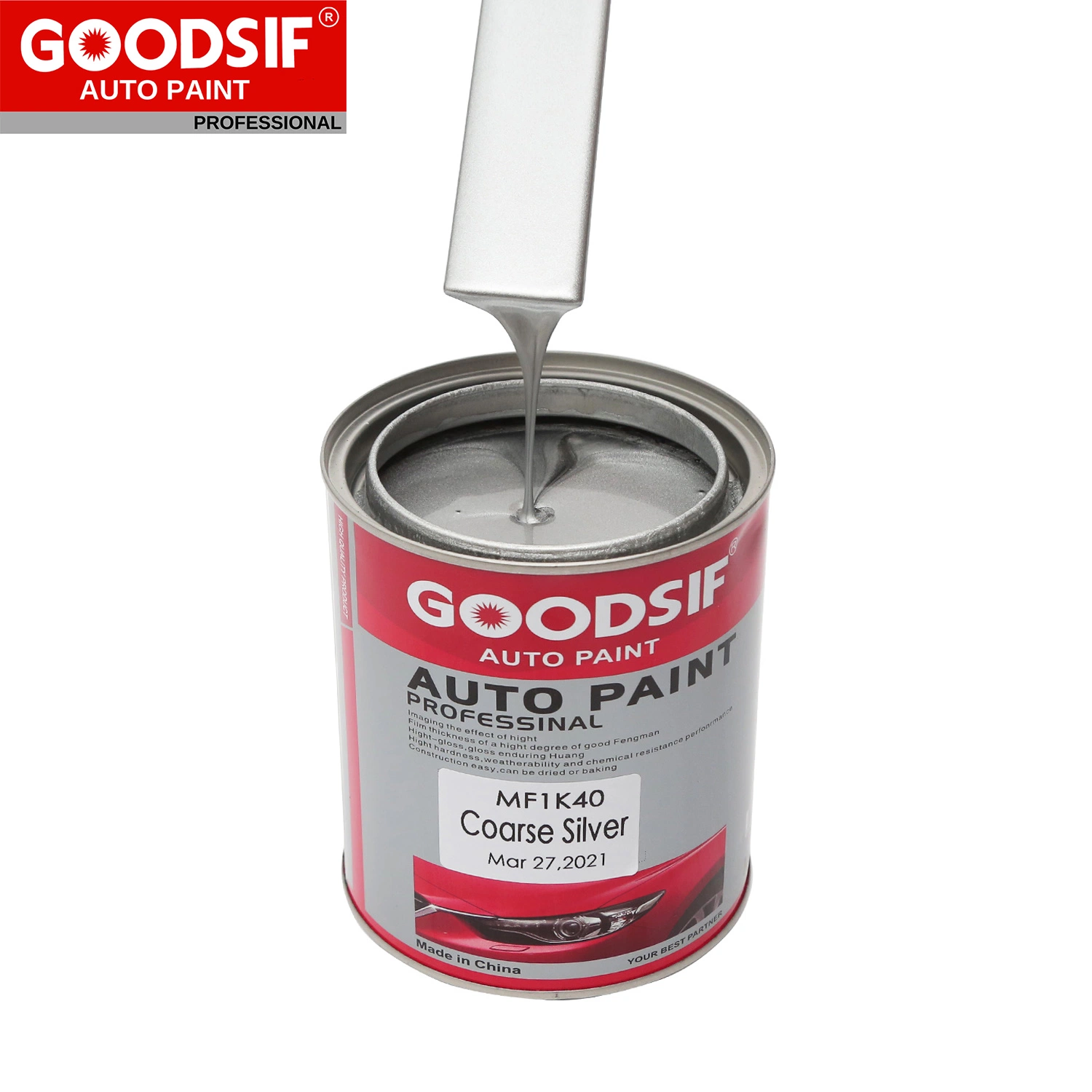 Automotive Coatings Car Refinish Lacquer Wholesale Price 1K Pearl Silver Color Auto Paint Supplier Looking for Distributor