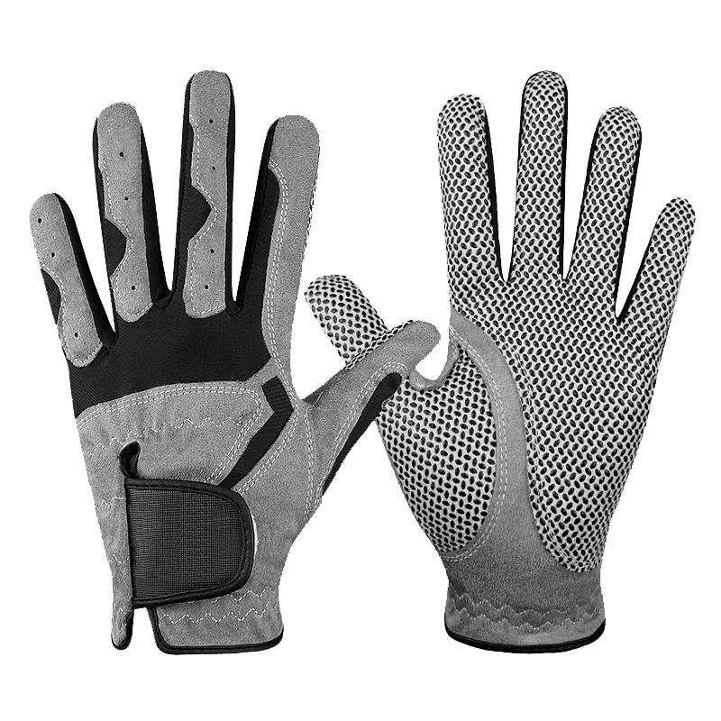 Guantes de golf Antislip de tela de la mano izquierda con logotipo de golf personalizado Guante