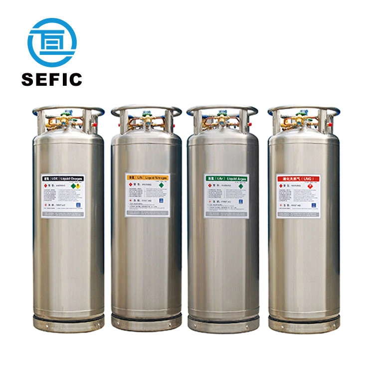 Vertical 150L-450L Liquid Nitrogen and Oxygen Dewar Cylinder Cryogenic Tank