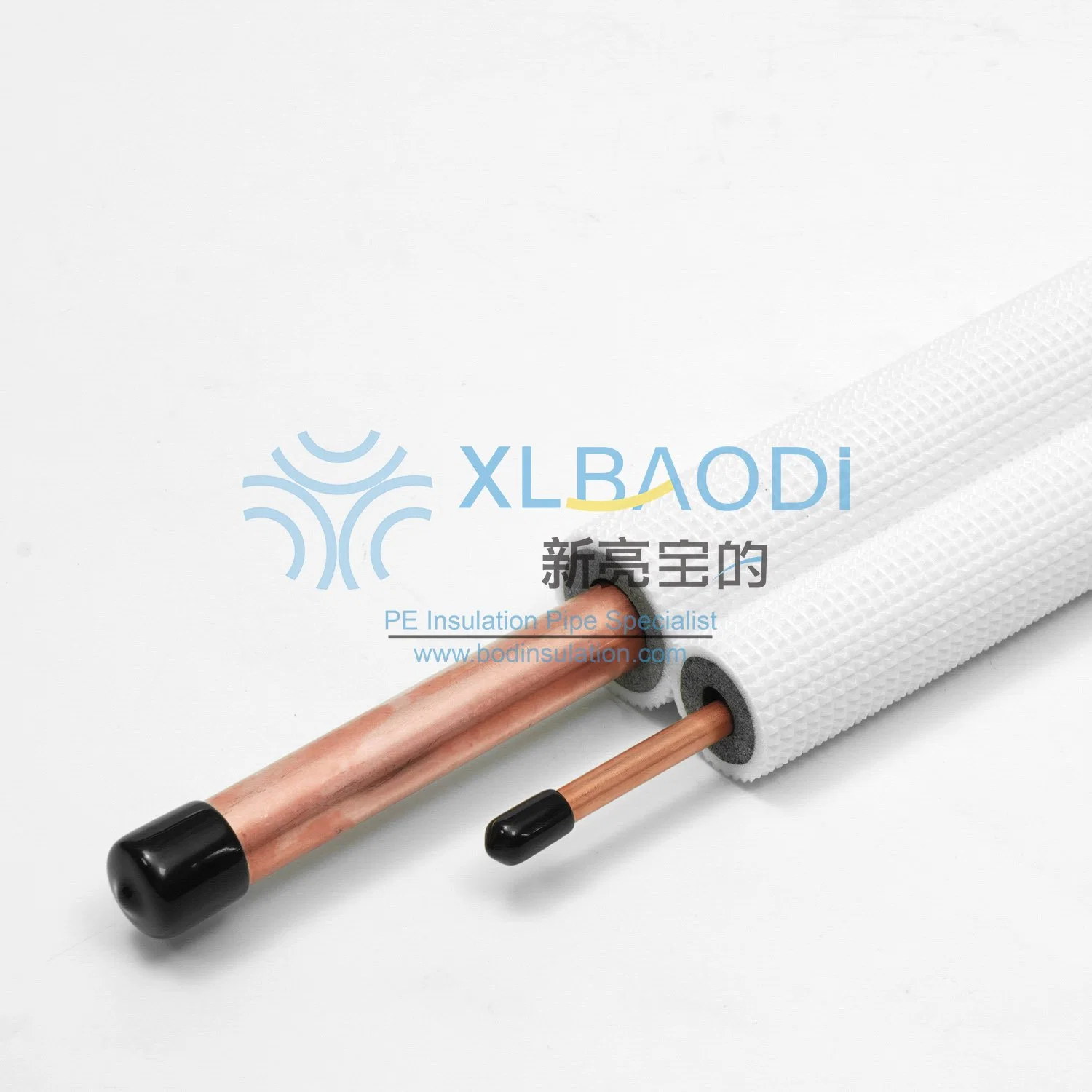 PE Insulated Copper Pipe OEM Tube Freezer System Parts