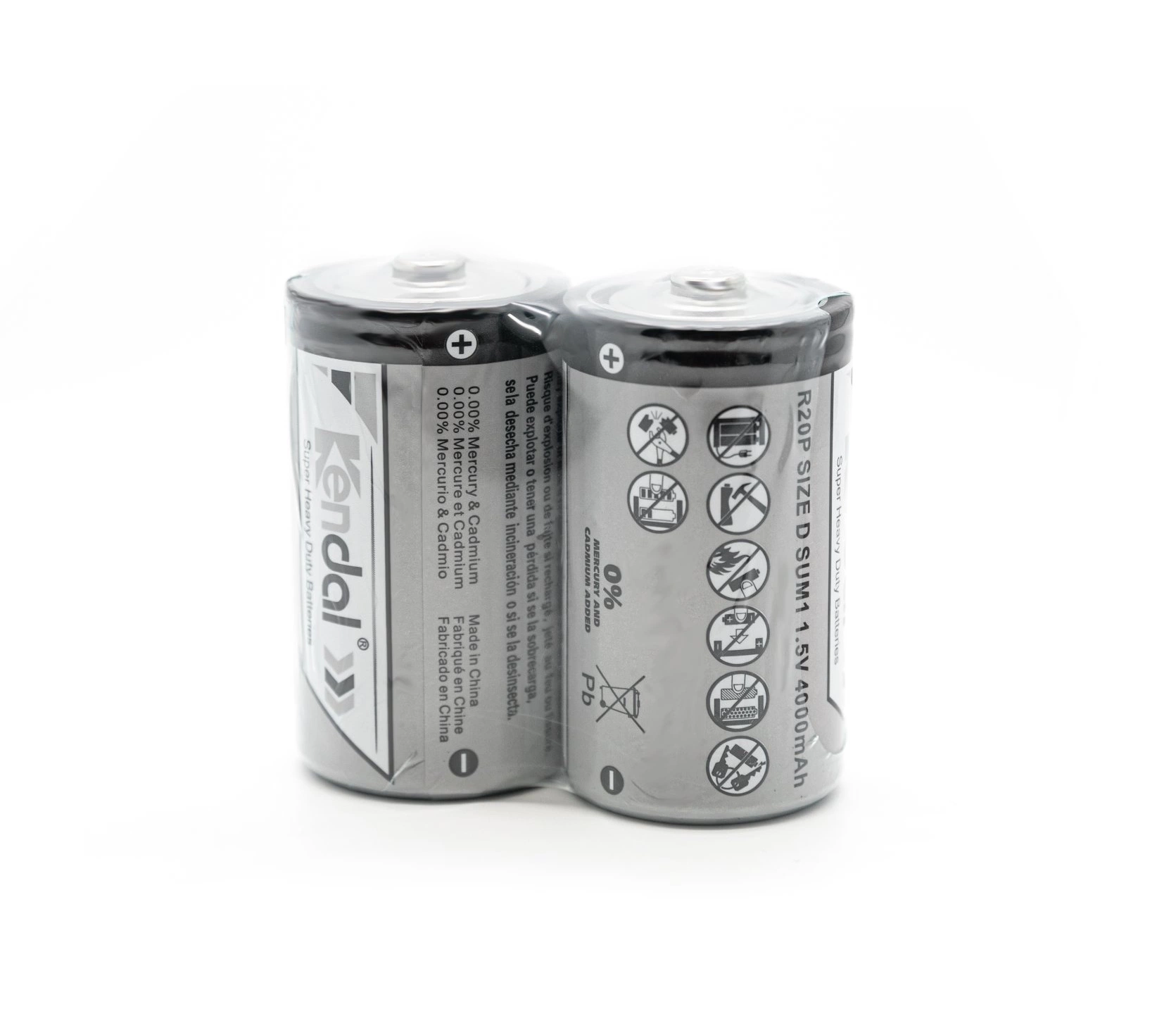 R20p Size D Primary Batteries 1.5V Carbon Zinc Dry Cell Battery