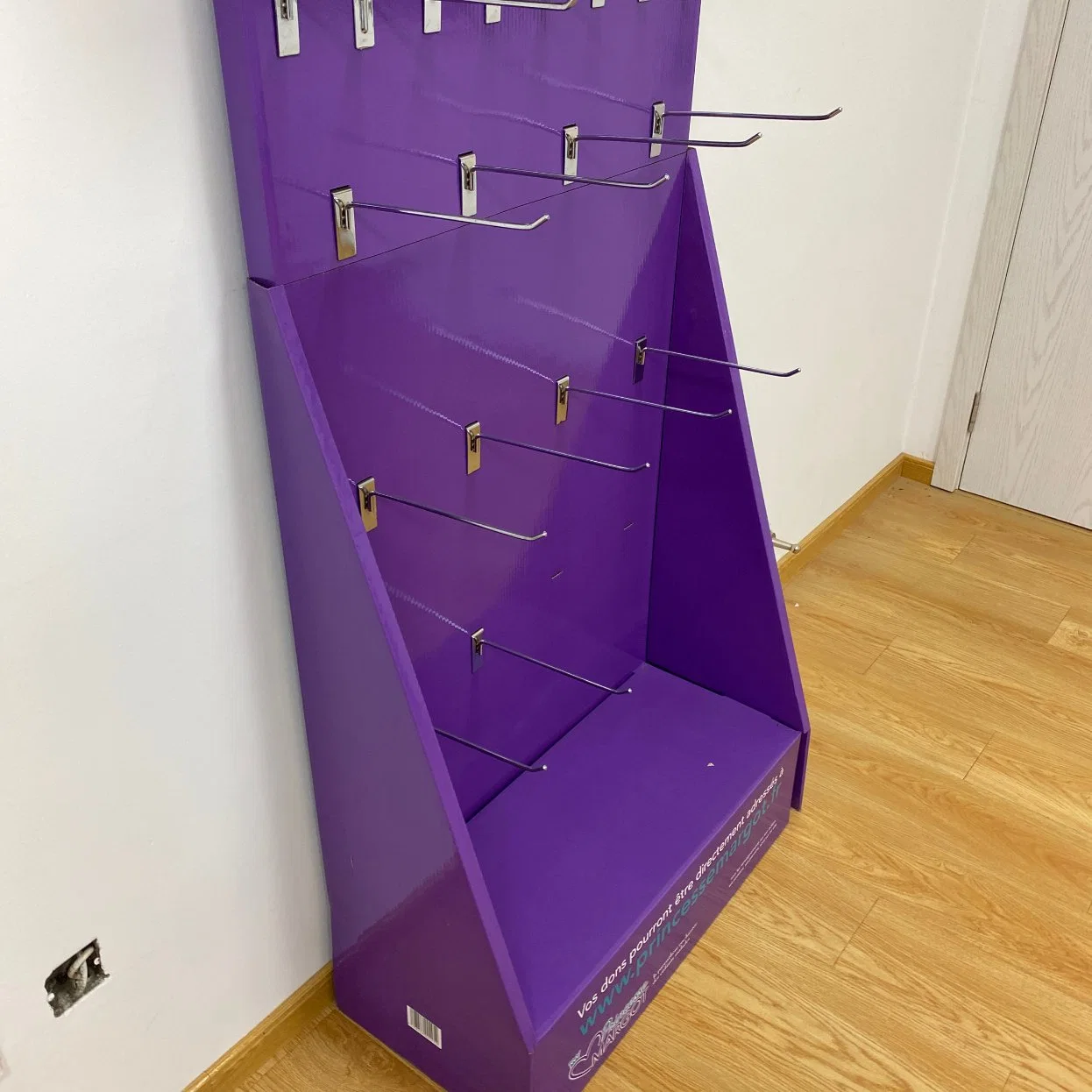 Top Quality Custom Cardboard Display Hook Rack, Metal/Plastic Hook Display Stands