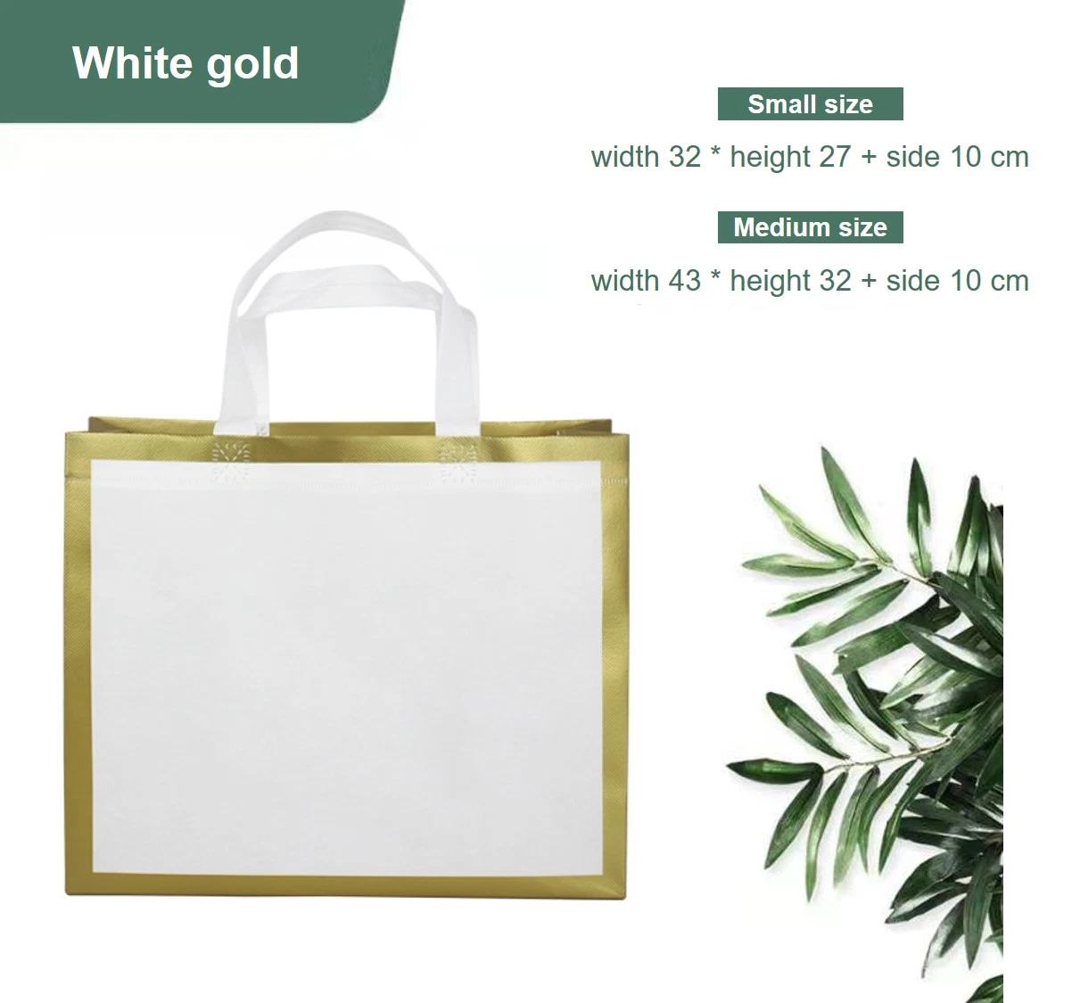 Nicht Gewebte Tasche Wiederverwendbare Nicht-Wasserdichte Beutel Nicht Gewebte Lebensmitteltasche Mit Handgriffen Stoff Portable Tote Bag Bulk für Shopping-Events Party M 23 x 26 x 14 cm