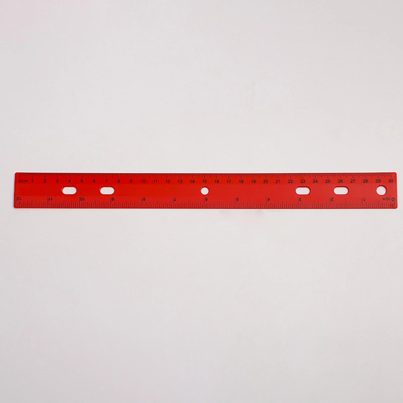 Manufacturer Supplies 30cm Color Plastic Ruler for Student Stationery