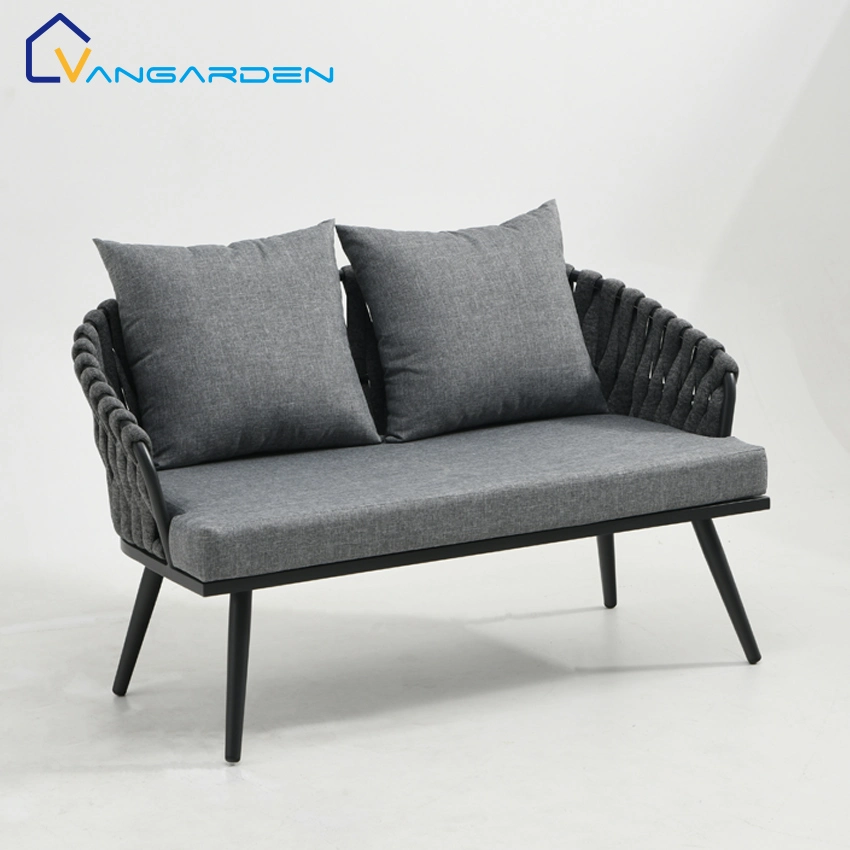 4pcs Allwetter Seil Aluminium Gartenmöbel Sofa Set