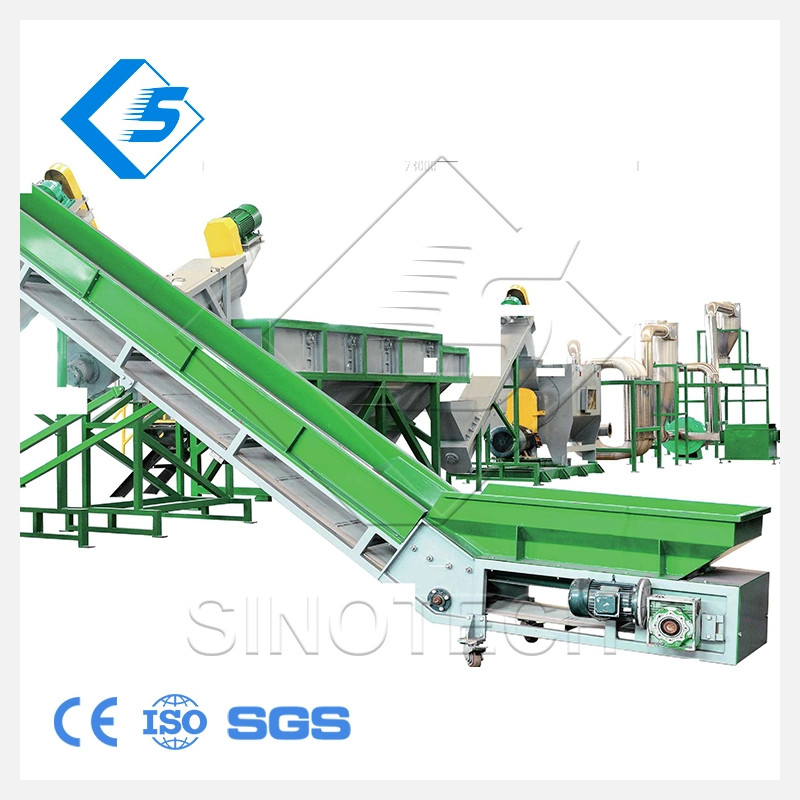 Sinotech Automatic New Type PE PP Plastic Film Rigid Material Recycling Washing Cleaning Machine