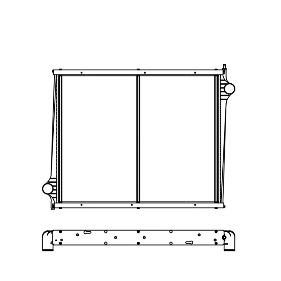 OEM 570468 64068A 1439504 570473 1516491auto Truck Parts Aluminium Fin Radiator Water Radiator for Sca-Nia 4-Series P 94 95-04 Mt