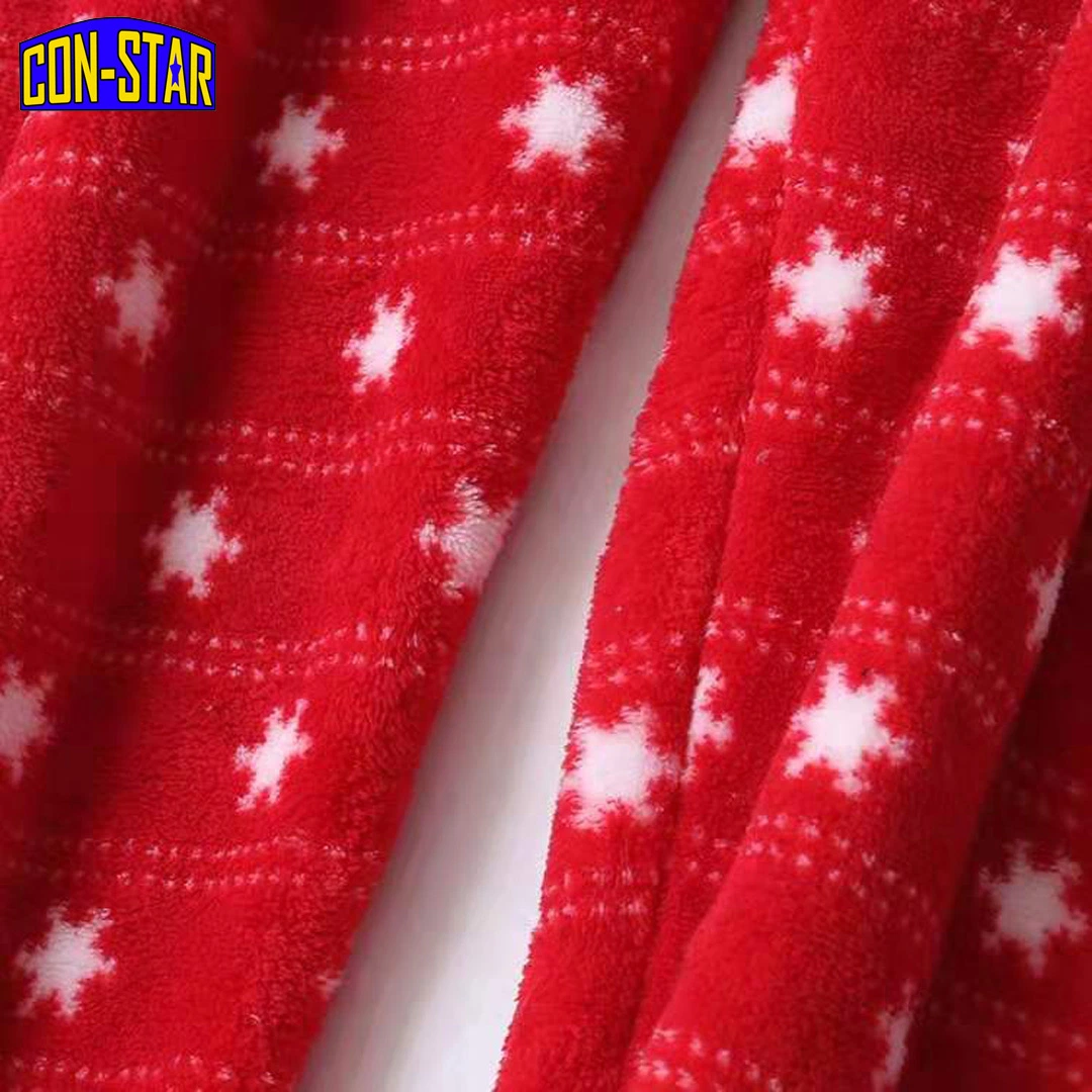 Full Printing Polyester Coral Fleece Winter Pajama Pants Pj Pants