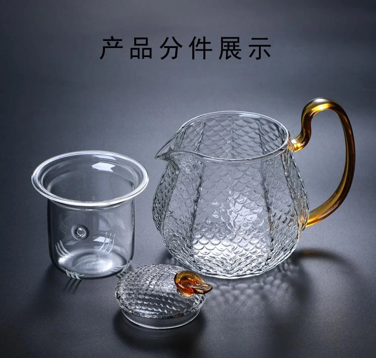 Chinese Style Creative Tea Set Tea Glassware Teapot Flower Tea Kettle Hot Water Glass Bottle