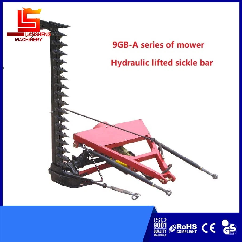 Tractor Sickle Bar Mower 1.4-2.1 Meter Sickle Bar Hydraulic Lawn Mower Grass Alfafa Pasture Harvester