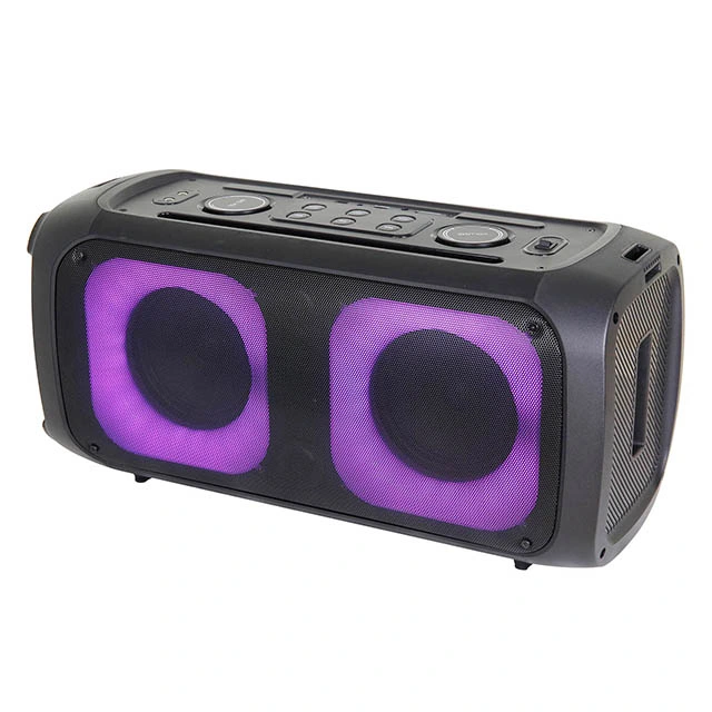 Correia de 6 Polegadas Duplo Super Subwoofer Bass Carregamento Wireless Externa Portátil Blueooth Caixa Alto-falantes amplificados