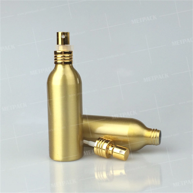 New Aluminium Steel Pump Spray Skin Care Packaging Container Luxury Cosmetic Bottle Set