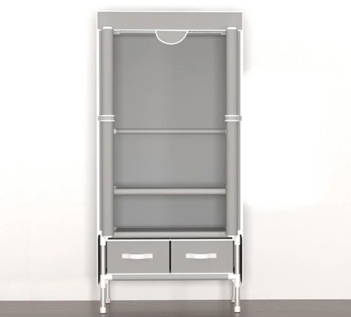 Ropa portátil Organizador de la puerta de rodadura Non-Woven armario rack de almacenamiento para dormitorios Muebles de hogar