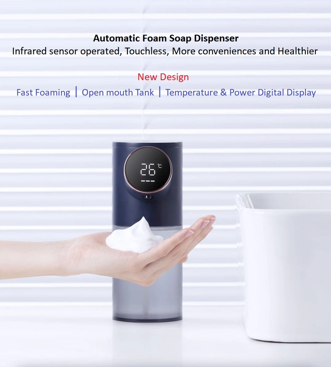 النوع C Charge Automatic Touchless Soap pالموزّع Home Office