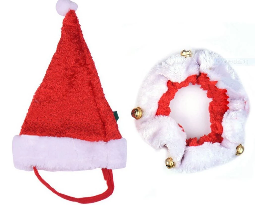 Velvet Dog Products Accessories Coral Christmas Pet Hats Scarfs