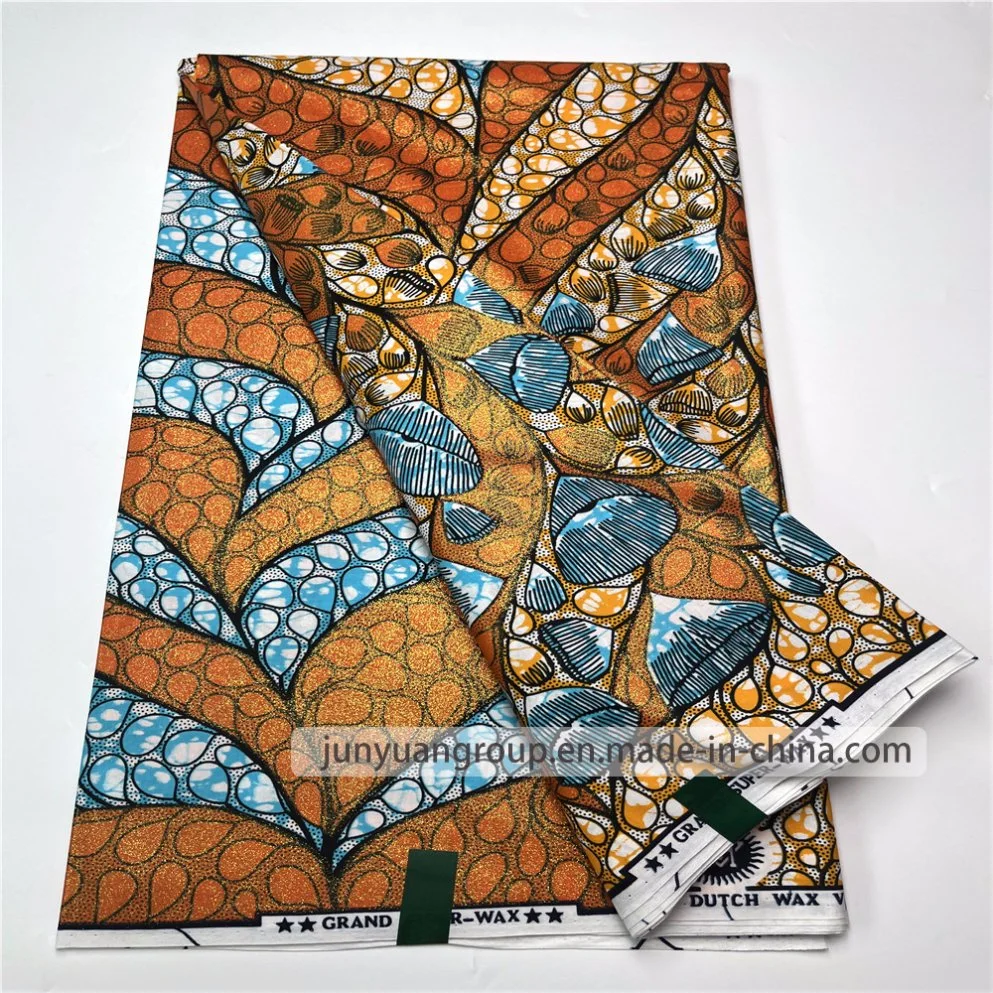 2022 Latest African Veritable Super Holland Veritable Wax Block Print Fabric Golden Wax