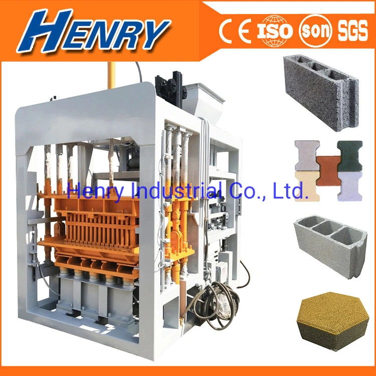 Qt6-15 Fully Automatic Hydraulic Cement Hollow Block Machine Concrete Block Making Machine Paver Machine Curbstone Making Machine Line Booming Business