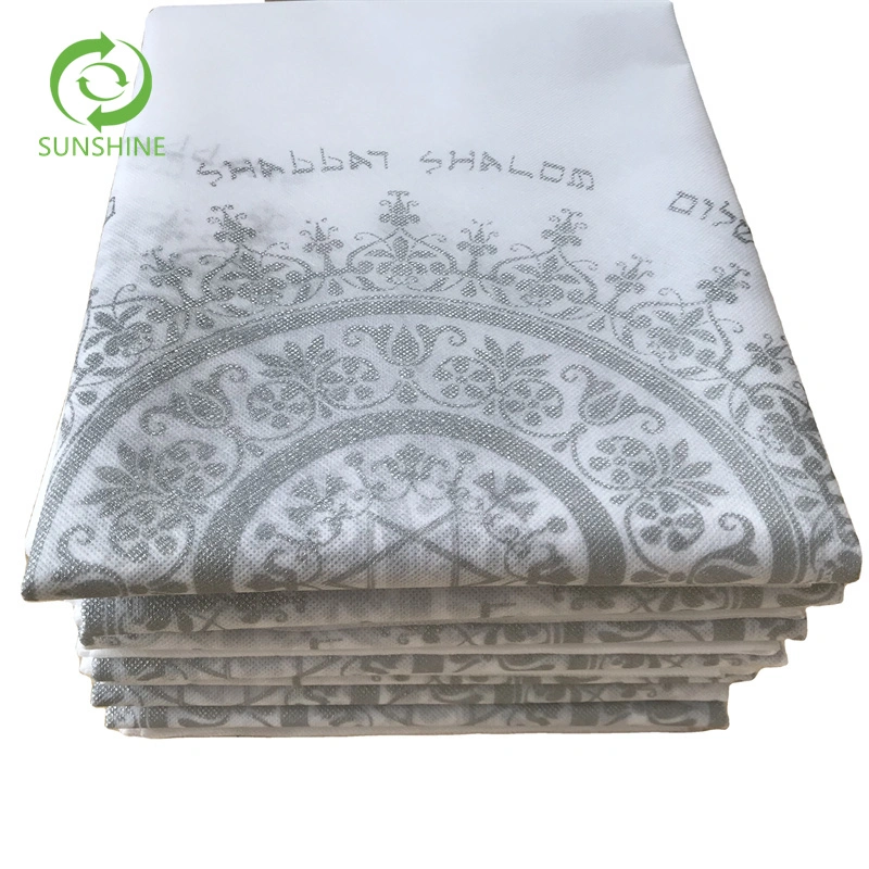 Wholesale Cheap Price Non-Woven Tablecloth Fabric Custom Printed Color Party Non Woven Tablecloth