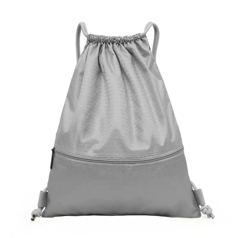 2023 Benutzerdefinierte Nylon Polyester Drawstring Werbe Sport Rucksack Gym Bag Rucksack Cinch Bag Reise- und Schultasche