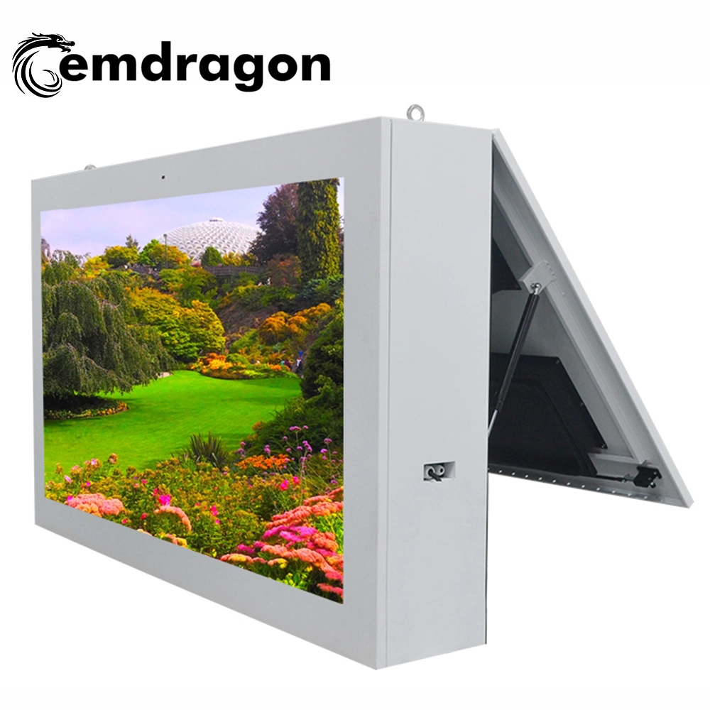 Download Ad Screen Air-Cooled Horizontal Screen Wall Hanging Outdoor Advertising Machine 65 Inch Promotional Wall Mount LCD Digital Signage