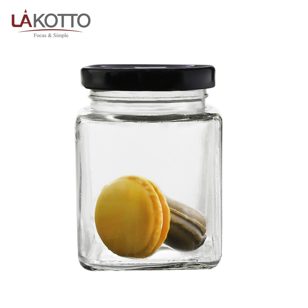 Fashion Customized Logo Acceptable Glass Lakotto Sealed Jar Pot Food Container Storage