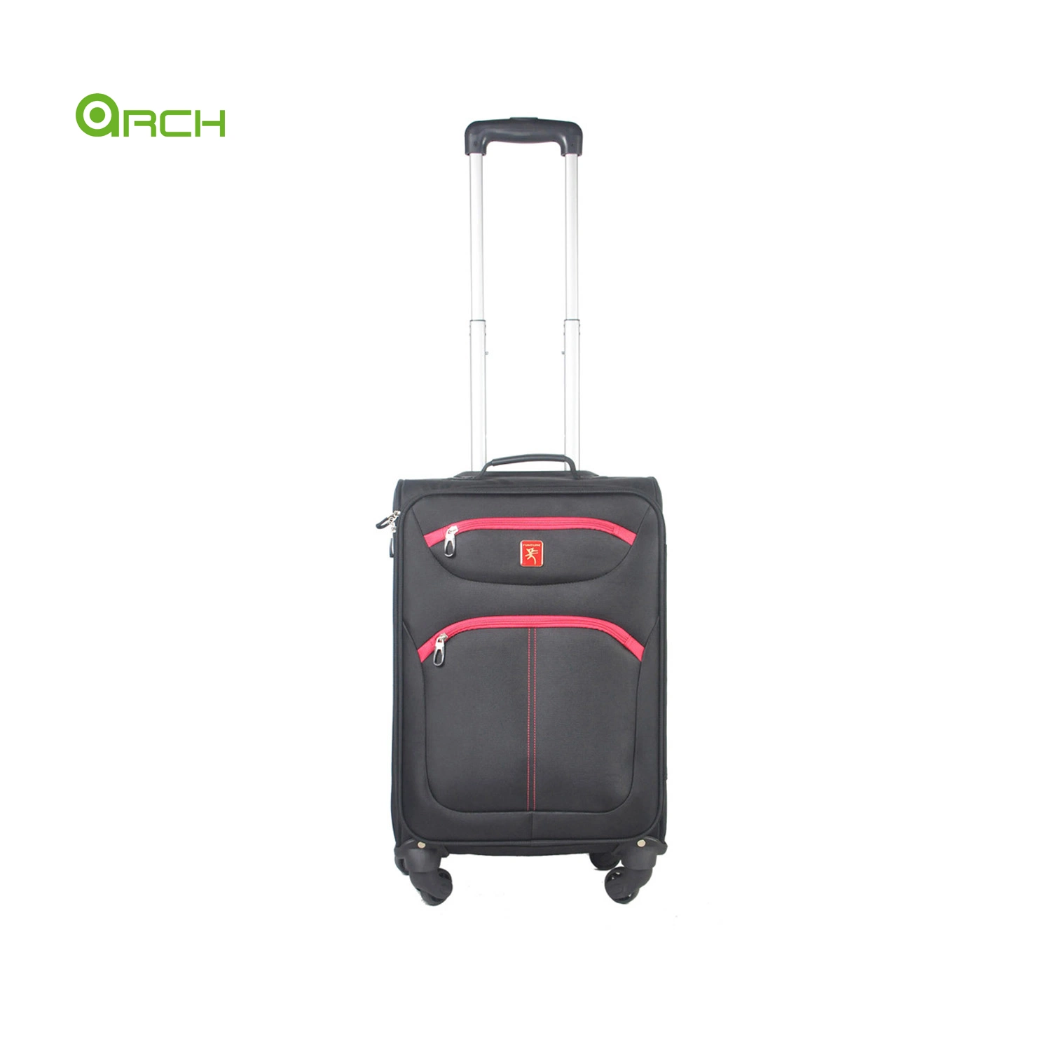 20" 24" 28" 3PCS Set Tapestry Material Trolley Case with Two Front Pockets Spinner Wheels Internal Trolley System