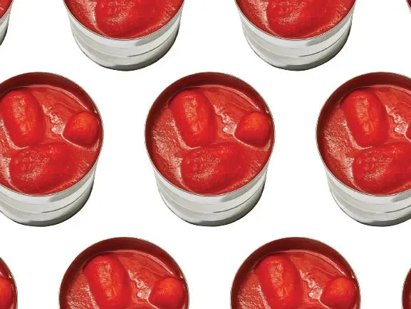 Hochwertige gegerbte geschälte Tomate in Tomatenpaste Dose Verpackung