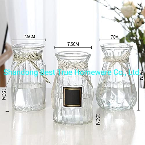 Flower Glass Vases Transparent Vases for Home Decoration and Table Decorations and Gifts