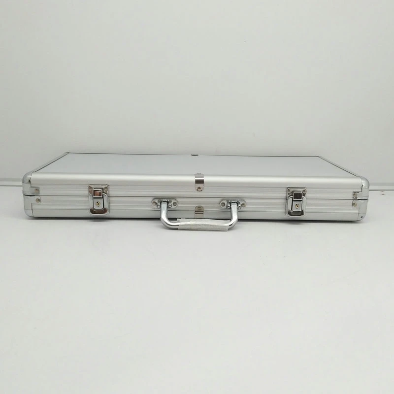 OEM Multi Size Hard Silver Aluminum Poker Chip Case Professional Carrying Chip Case Storage Box