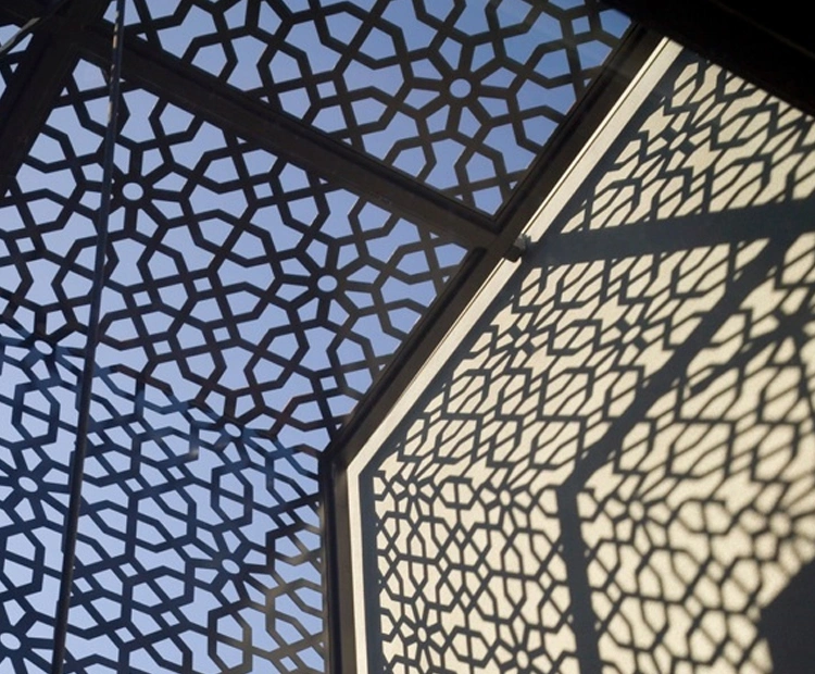 Decorative Laser Cut/Machine Cut Perforated Mashrabiya Aluminum Building Material