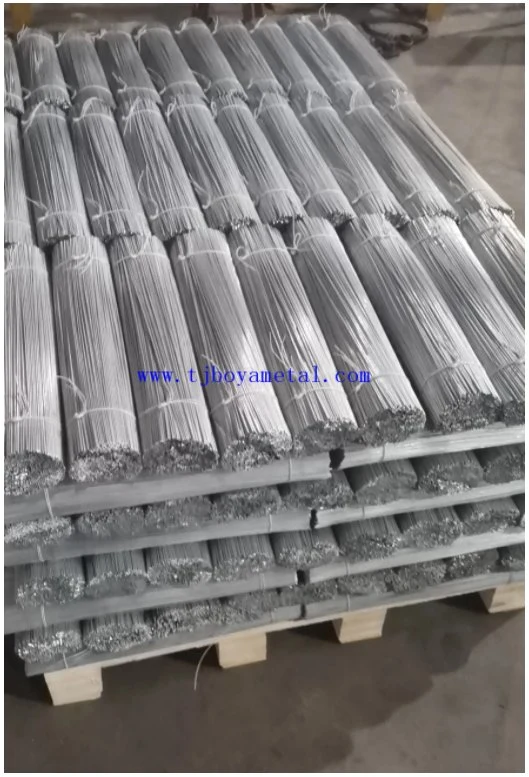 Q195 Galvanized PVC Coated Iron Steel Cutting Straight Wire