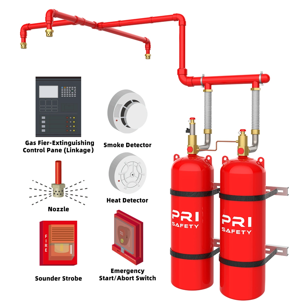 HFC-227ea FM200 Extinguisante de inundación total de Gas