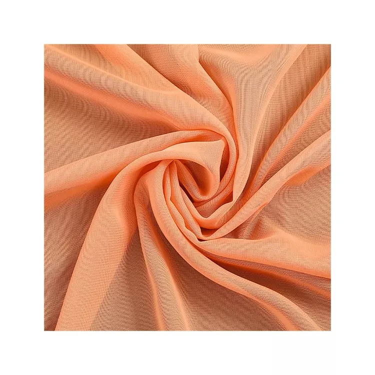 Hot Selling 100% Chemical Fiber Imitation High Density 120d Elastic Fabric Chiffon Fabric for Dress