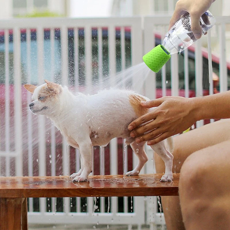 New Arrival Pet Grooming Travel Accessories Portable Dog Shower Sprayer Head Attachment Bottle Cap, Pet Outdoor Camping Shower Sprayer